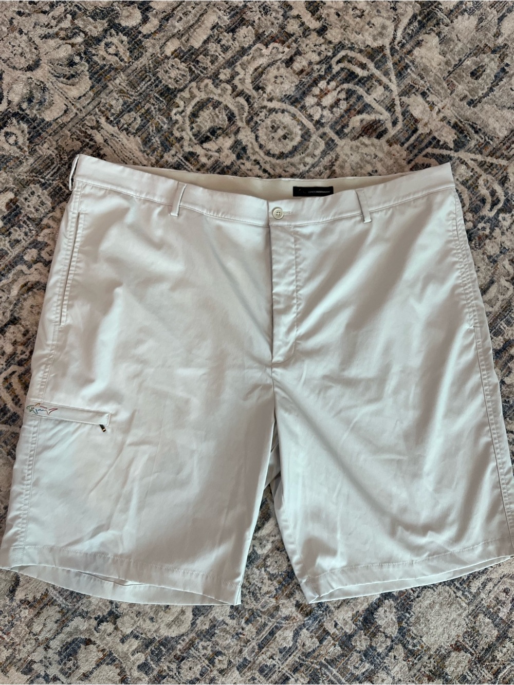 Greg Norman Collection Light Gray Men's Hybrid Shorts
